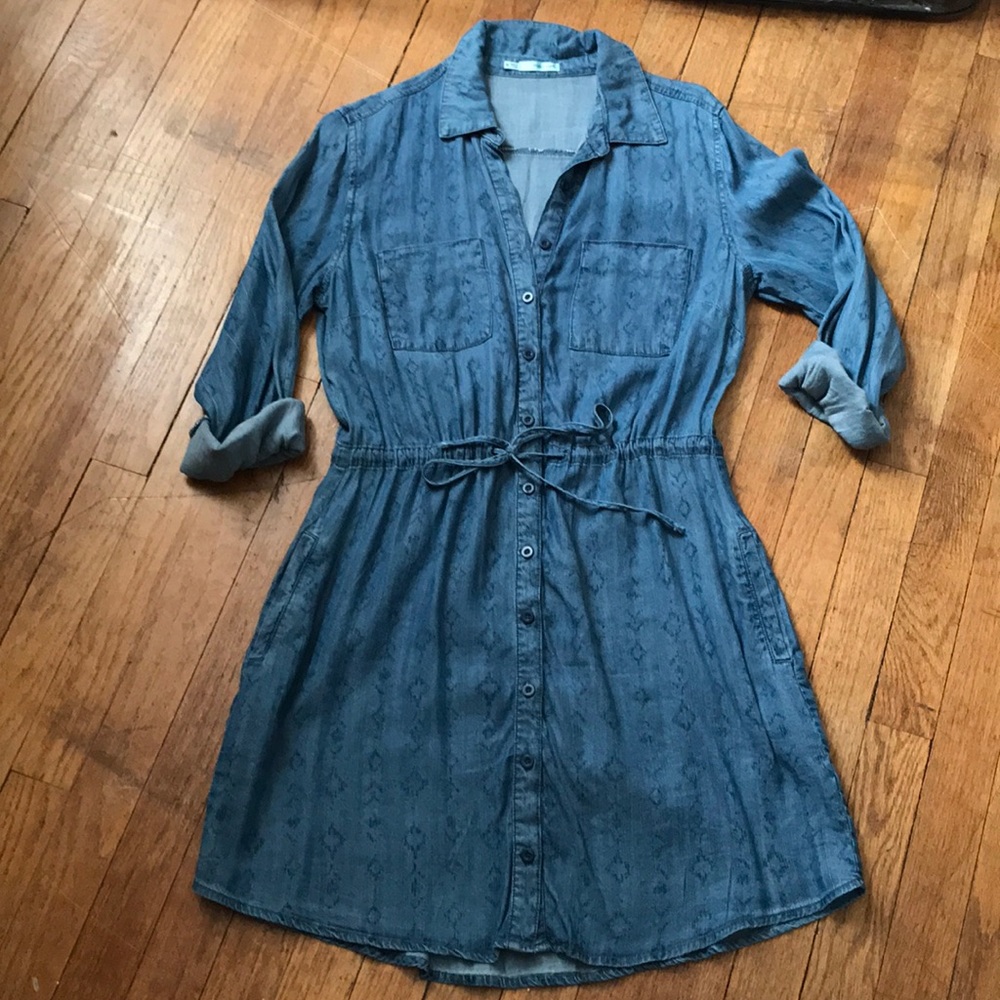 Chambray shirtdress